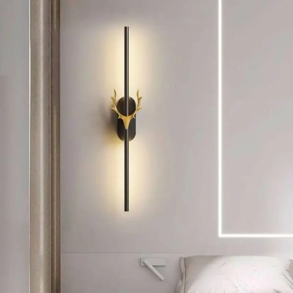 Golden Deer Finish Backlit Modern LED Wall Light