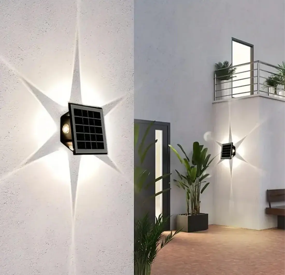 Solar Wall Washer Light | 6 Way | Star Design